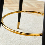Modern Brown and Light Gray Barstools (2) | OROA