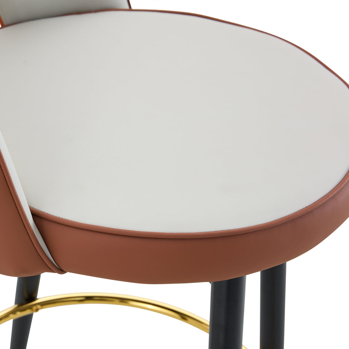 Modern Brown and Light Gray Barstools (2) | OROA