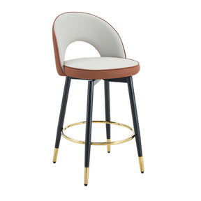 Modern European furniture - Modern Brown and Light Gray Barstools (2) - www.oroa.com