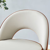 Modern Brown and Light Gray Barstools (2) | OROA