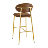Curved‑Back Upholstered Bar Stools (2) | OROA