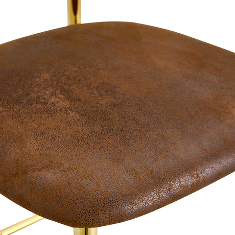 Curved‑Back Upholstered Bar Stools (2) | OROA