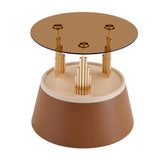 Brown Gold Nesting Coffee Table Set | OROA