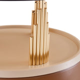Brown Gold Nesting Coffee Table Set | OROA
