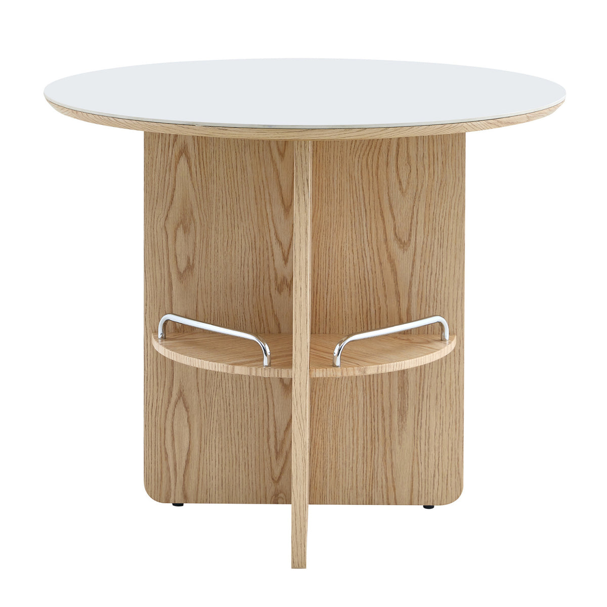 Modern European furniture - White Medieval Style Round Dining Table - www.oroa.com