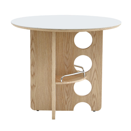 Modern European furniture - White Medieval Style Round Dining Table - www.oroa.com
