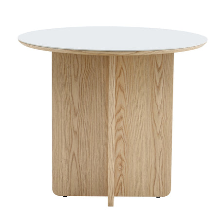 Modern European furniture - White Medieval Style Round Dining Table - www.oroa.com