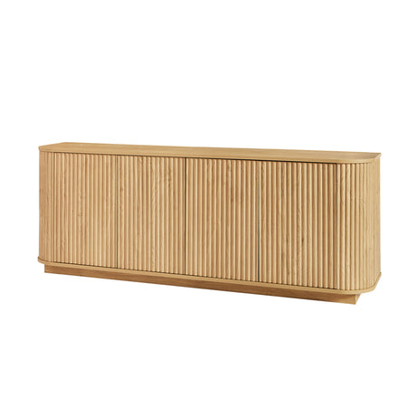 Modern European furniture - Wooden Vertical Striped Sideboard - www.oroa.com