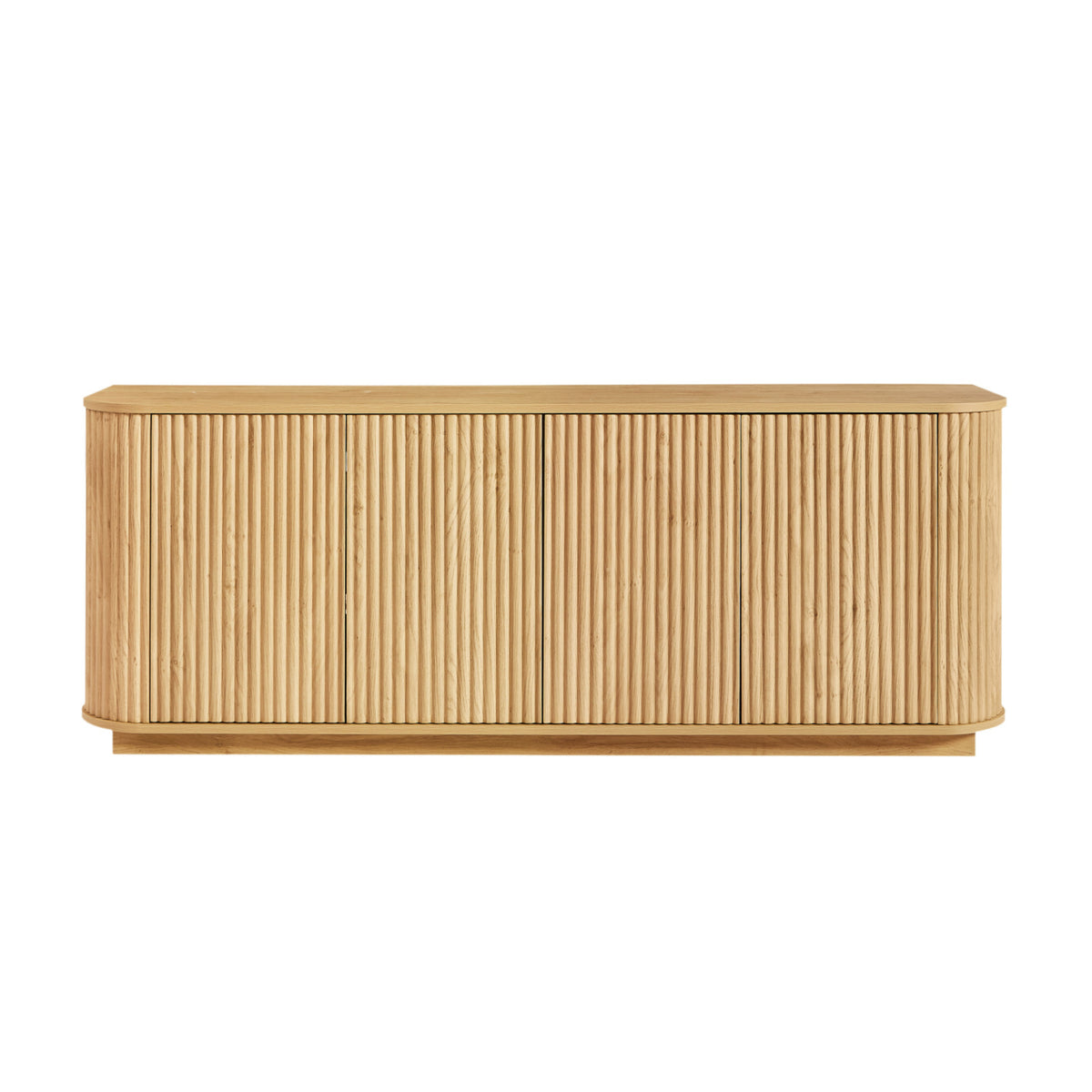 Modern European furniture - Wooden Vertical Striped Sideboard - www.oroa.com