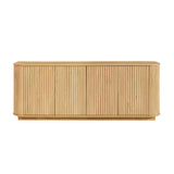 Modern European furniture - Wooden Vertical Striped Sideboard - www.oroa.com