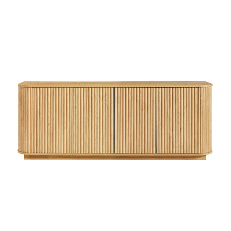 Modern European furniture - Wooden Vertical Striped Sideboard - www.oroa.com