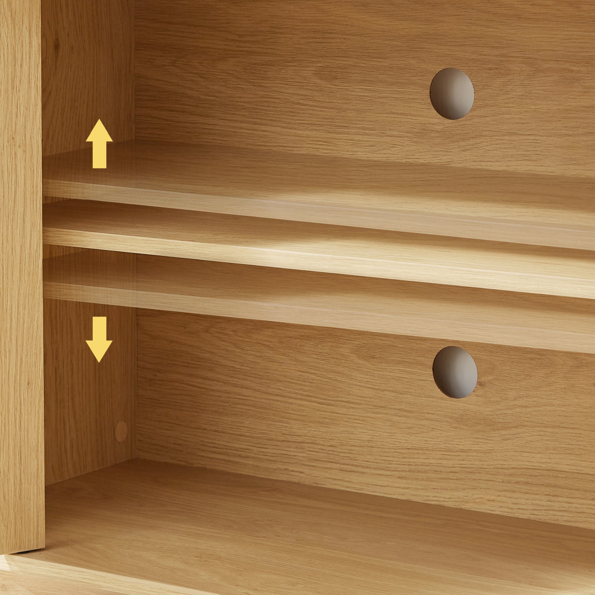 Modern European furniture - Wooden Vertical Striped Sideboard - www.oroa.com