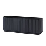 Black Striped Wooden Sideboard | OROA