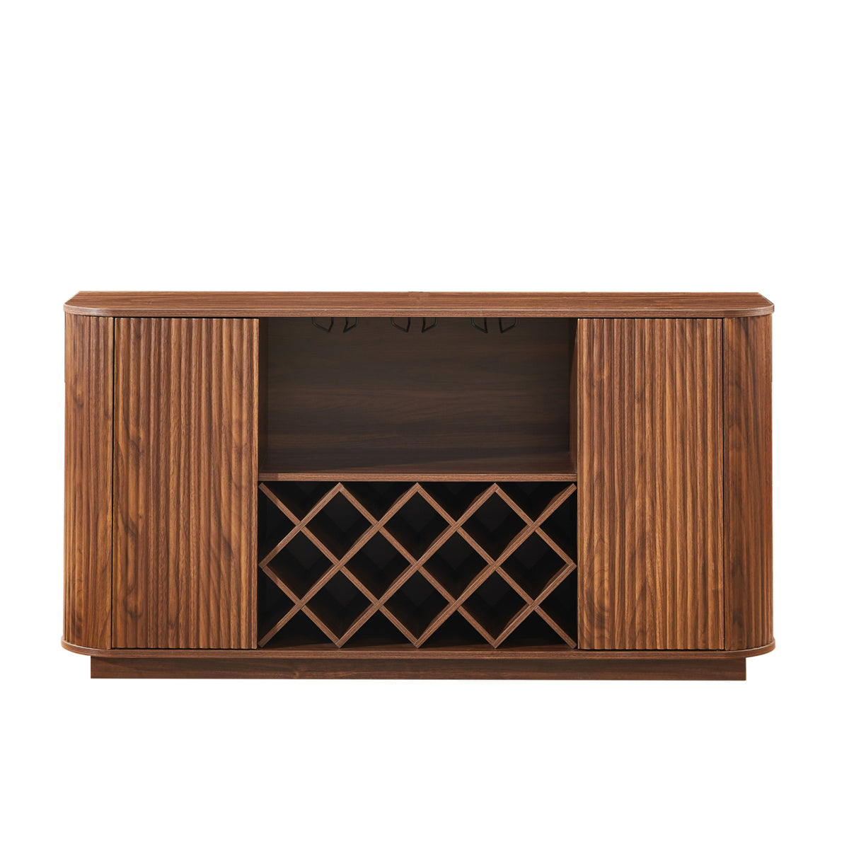 Modern Walnut Wine Cabinet | OROA