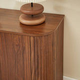 Modern Walnut Wine Cabinet | OROA
