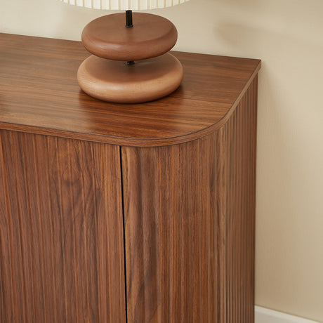 Modern Walnut Wine Cabinet | OROA