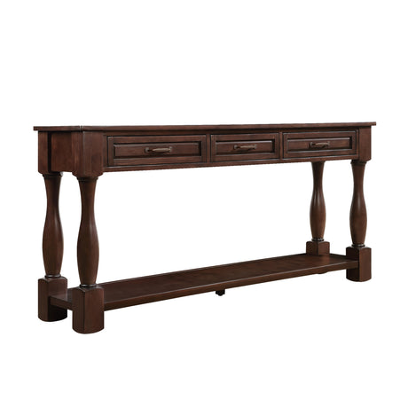 Modern European furniture - Espresso Wood Console Table - www.oroa.com