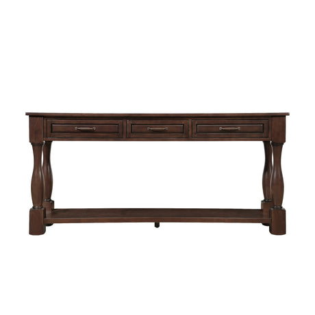Modern European furniture - Espresso Wood Console Table - www.oroa.com