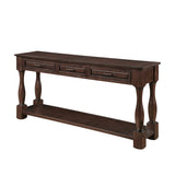 Espresso Wood Console Table | OROA