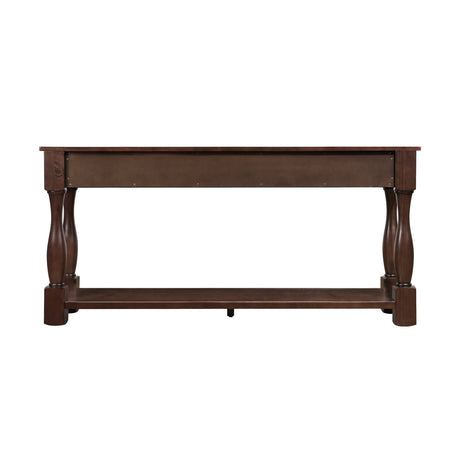Modern European furniture - Espresso Wood Console Table - www.oroa.com