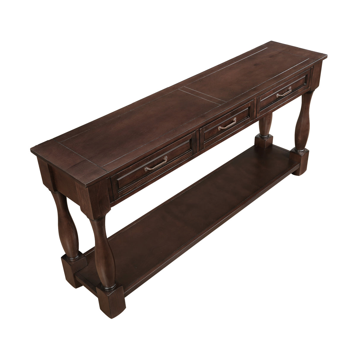 Espresso Wood Console Table | OROA