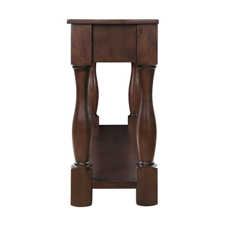 Modern European furniture - Espresso Wood Console Table - www.oroa.com
