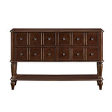 Espresso 4-Drawer Wooden Console Table by OROA