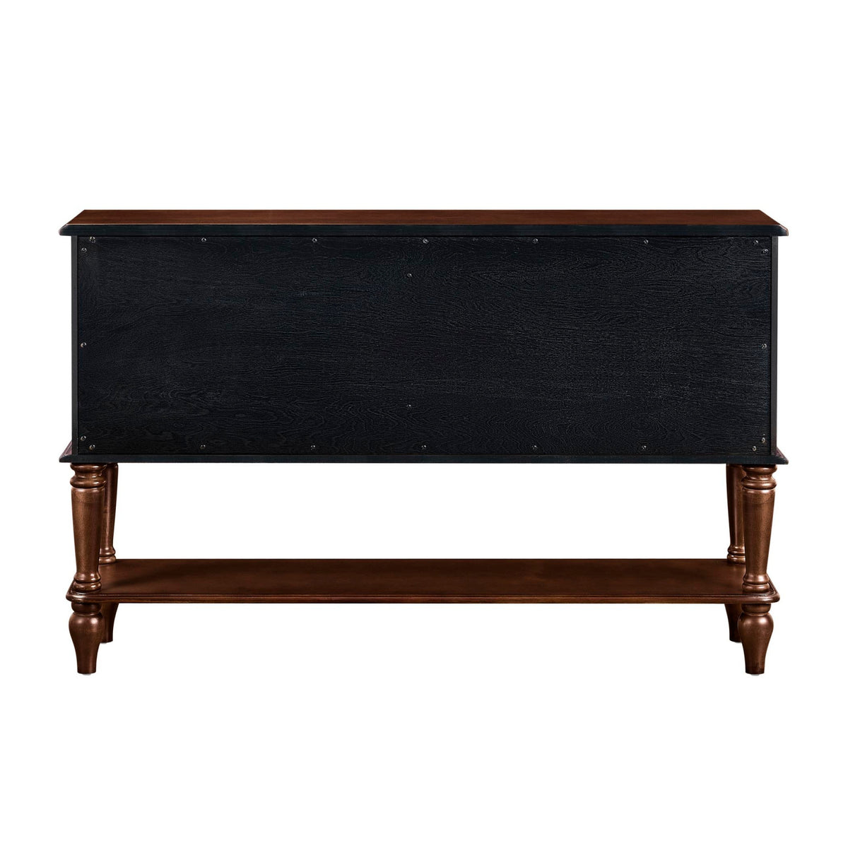 Espresso 4-Drawer Wooden Console Table by OROA
