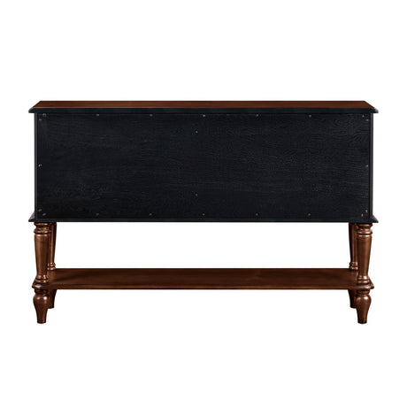 Espresso 4-Drawer Wooden Console Table by OROA