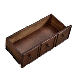 Espresso 4-Drawer Wooden Console Table by OROA