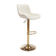 Modern European furniture - Velvet Uphostered Swivel Barstools (2) - www.oroa.com