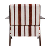 Modern Stripe Solid Wood Armchair | OROA