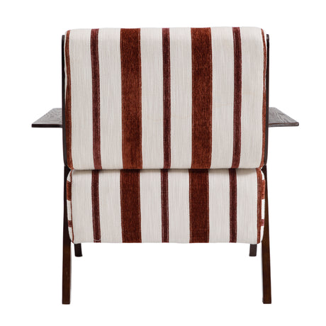Modern Stripe Solid Wood Armchair | OROA