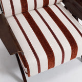 Modern Stripe Solid Wood Armchair | OROA