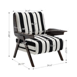 Modern Striped Armchair | OROA