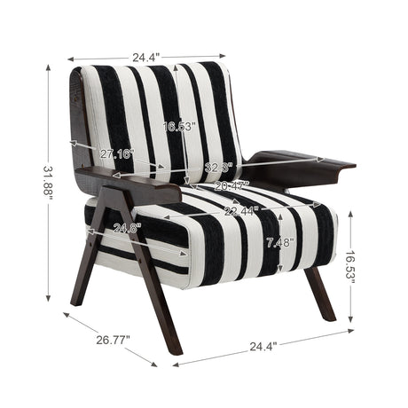 Modern Striped Armchair | OROA