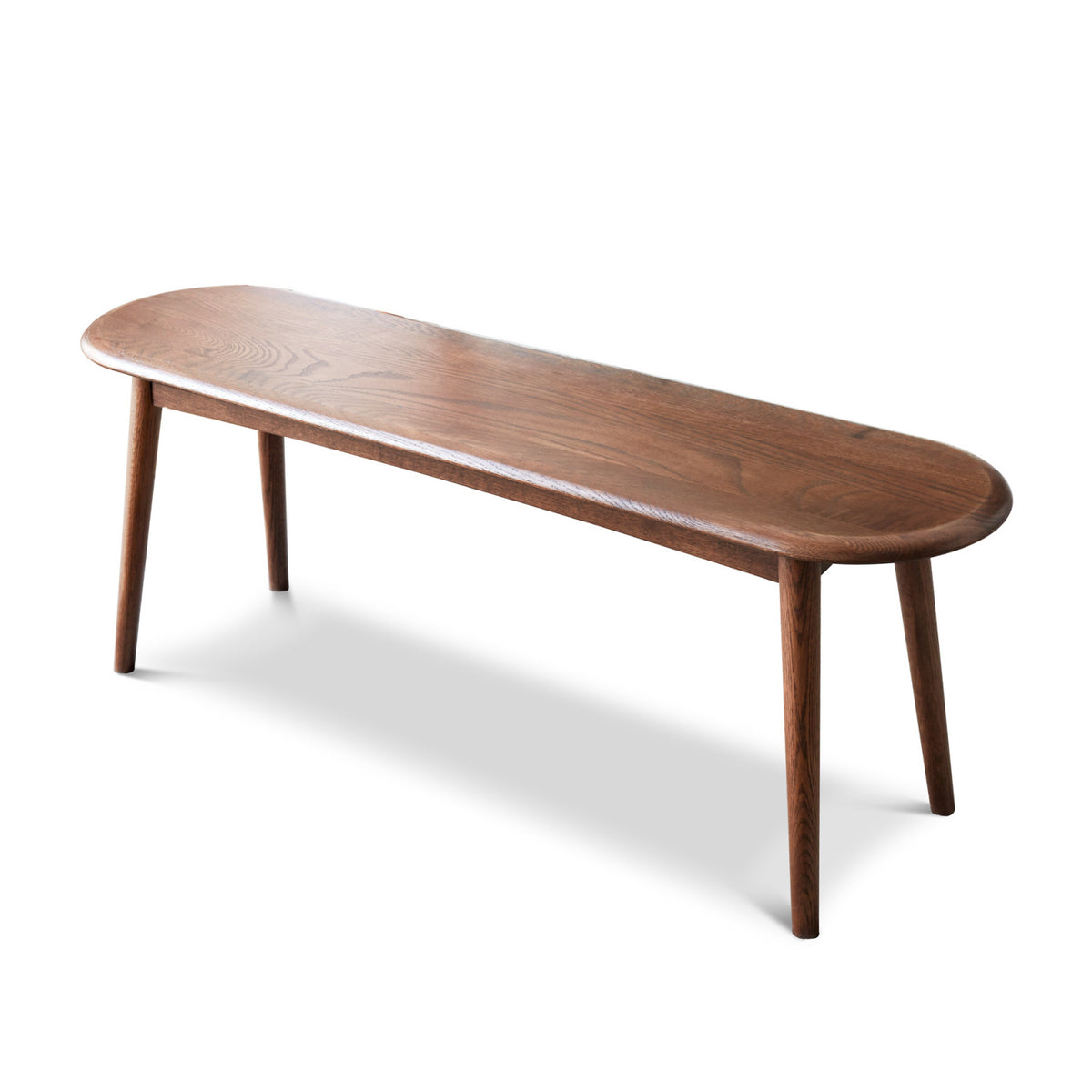 Modern European furniture - Walnut Oak Wood Dining Bench - www.oroa.com