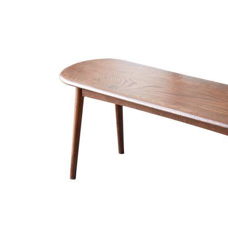 Modern European furniture - Walnut Oak Wood Dining Bench - www.oroa.com