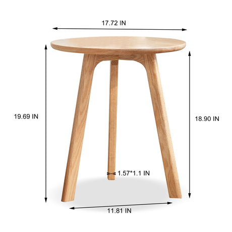 Modern European furniture - Round Wooden End Table - www.oroa.com