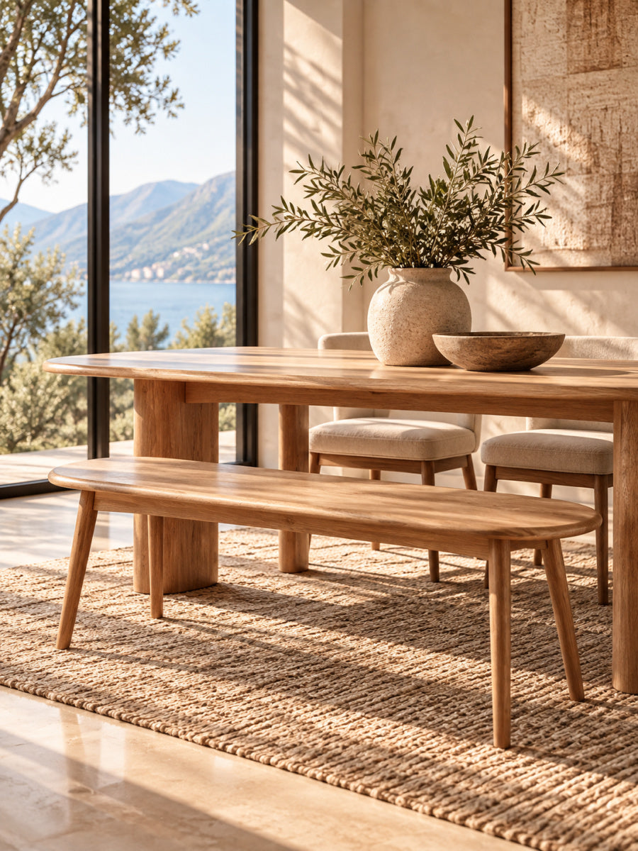 Natural Oak Dining Bench | Maison Naturelle