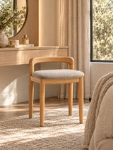 Modern European furniture - Natural Beech Wood Makeup Stool Bed Bench - www.oroa.com