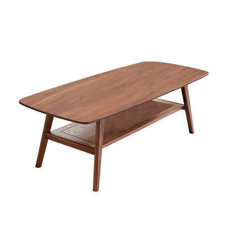Modern European furniture - Dual-layer Oak Wood Coffee Table - www.oroa.com