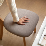 Modern European furniture - Oak Wood Natural Dining Chairs (2) - www.oroa.com