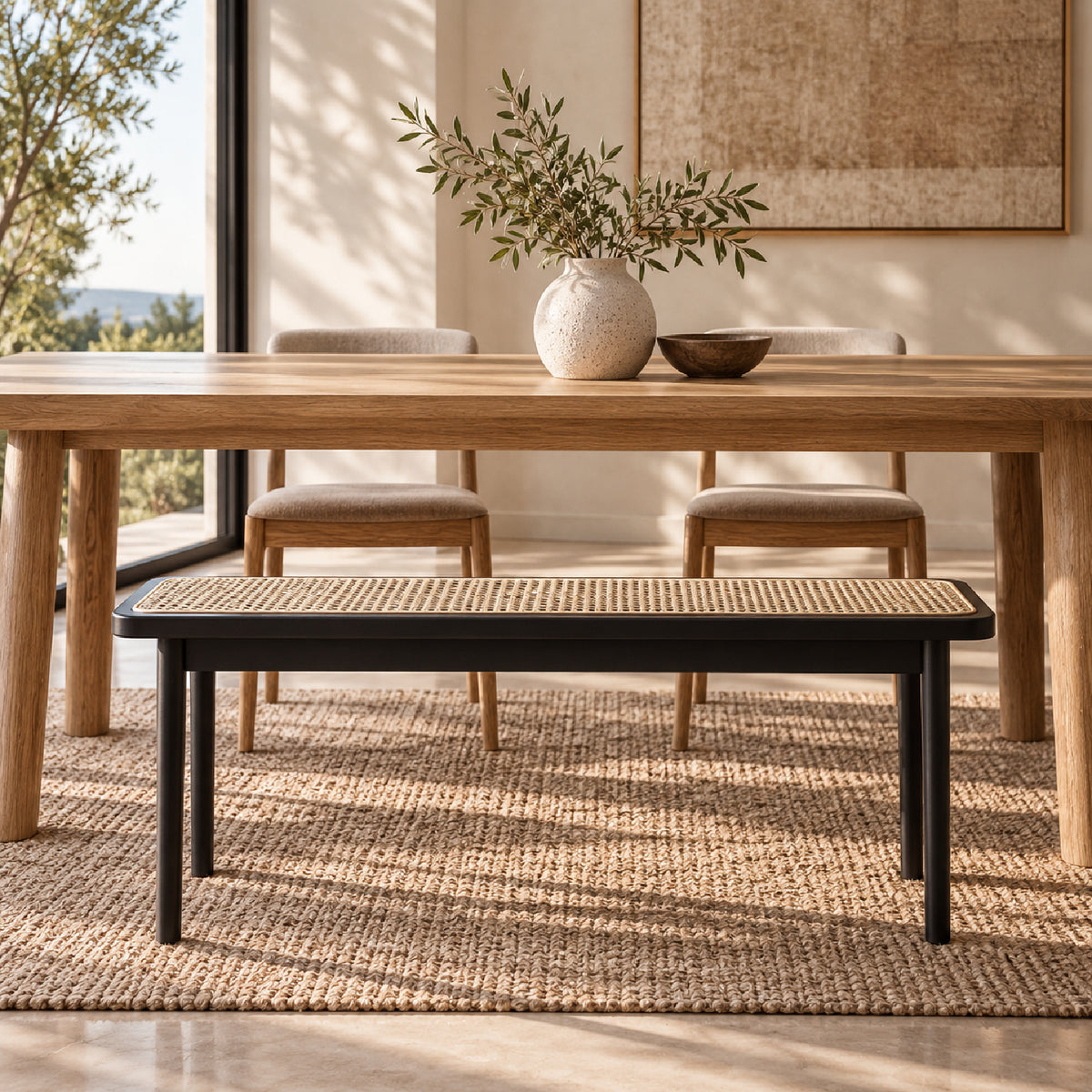 Solid Oak Dining Bench | Maison Naturelle