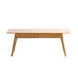Modern European furniture - Natural Oak Wood Coffee Table - www.oroa.com