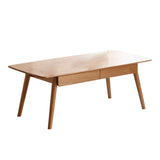 Modern European furniture - Natural Oak Wood Coffee Table - www.oroa.com