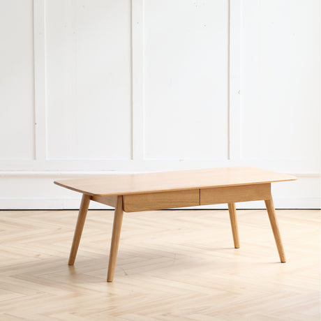 Modern European furniture - Natural Oak Wood Coffee Table - www.oroa.com
