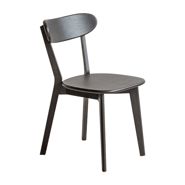 Modern European furniture - Black Oak Dining Chair - www.oroa.com