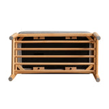 Modern European furniture - Natural Mid-Century Modern Storage Bench- www.oroa.com
