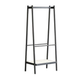 Black Oak Wood Cloth Hanger Rack | OROA